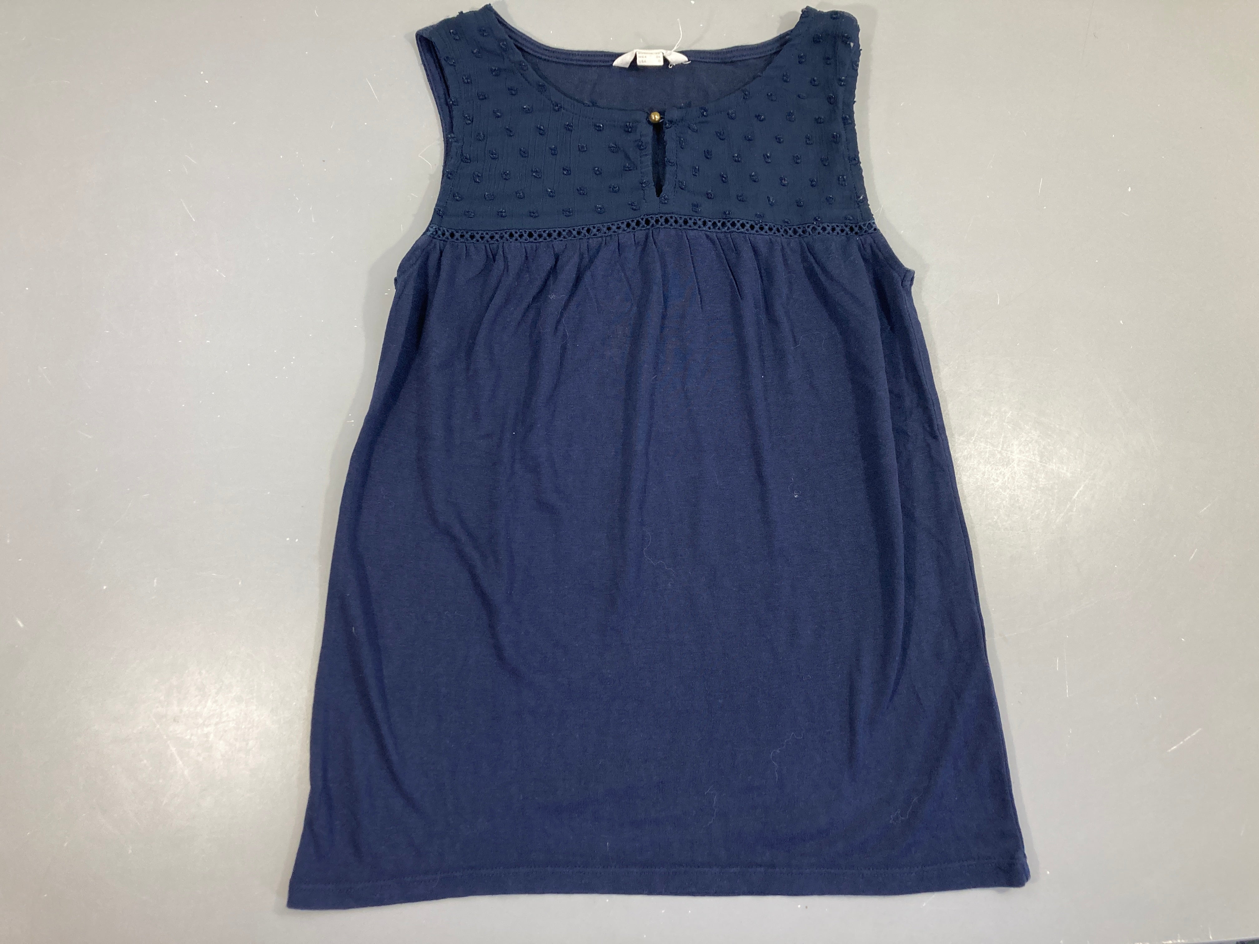 T-shirt s.m bleu marine haut voile, Springlield