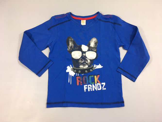 T-shirt m.l bleu Rock FRNDZ, moins cher chez Petit Kiwi