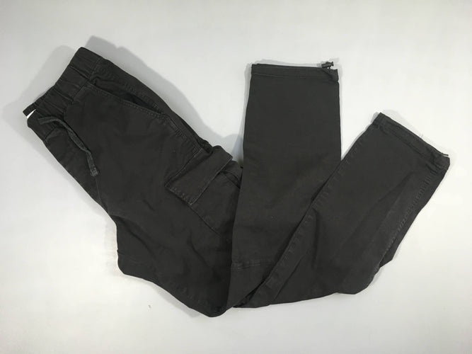 Pantalon cargo noir, moins cher chez Petit Kiwi