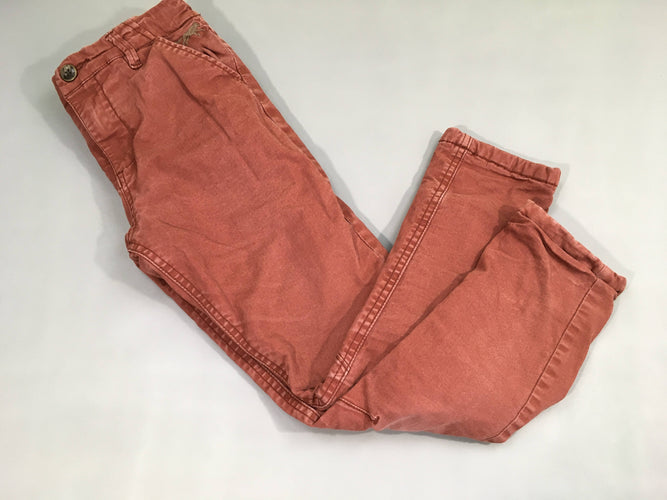 Pantalon rouille ligné doublé polar-Délavé aux genoux, moins cher chez Petit Kiwi