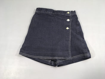 Jupe short jeans bleu foncé