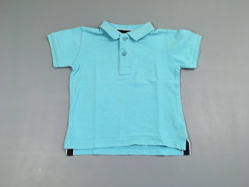 Polo m.c turquoise -Légère tache avant