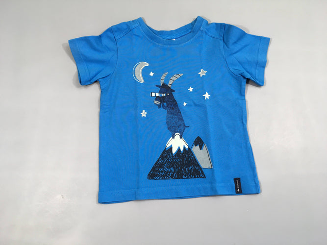 T-shirt m.c bleu âne, moins cher chez Petit Kiwi