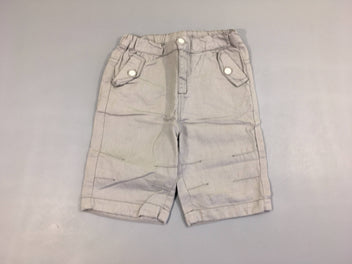 Bermuda chino gris clair 45 %Lin