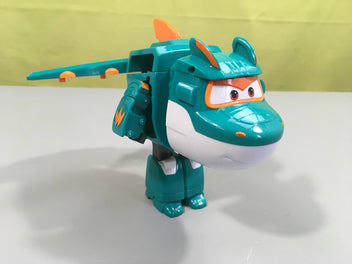 Figurine transformable super wings Tino dinosaure