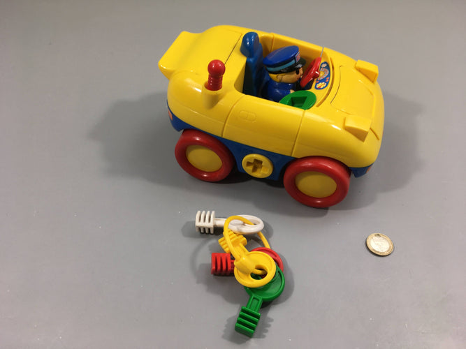 Vintage Playskool fun key buggy, sans personnage, moins cher chez Petit Kiwi