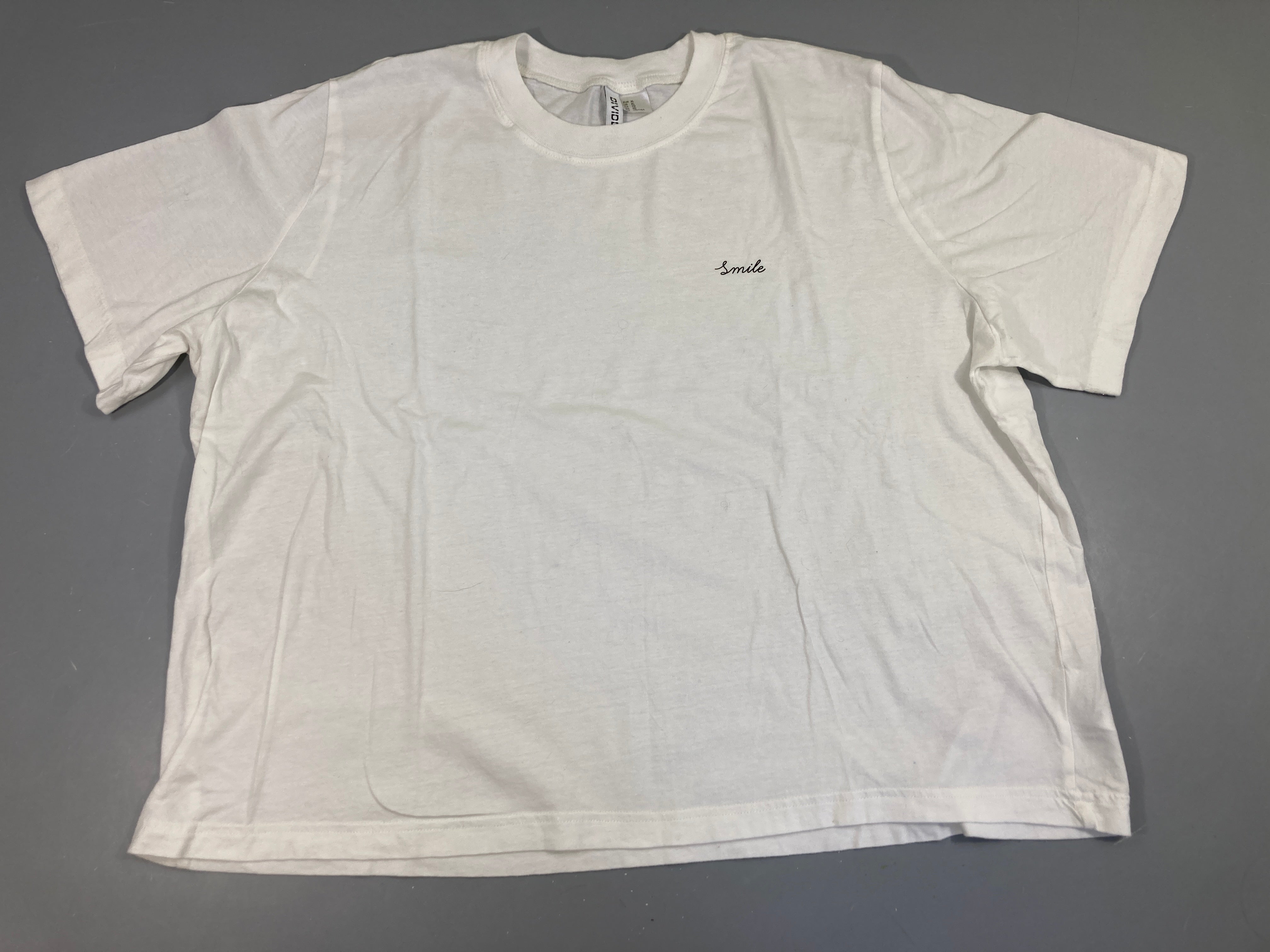 T-shirt m.c blanc Smile