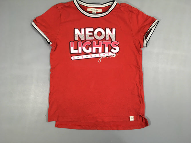 T-shirt m.c rouge Neon Light Garcia, moins cher chez Petit Kiwi