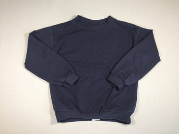 Sweat fin bleu marine - sans étiquette - taille estimée