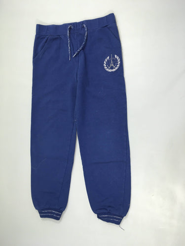 Pantalon de training molleton bleu Paris, moins cher chez Petit Kiwi