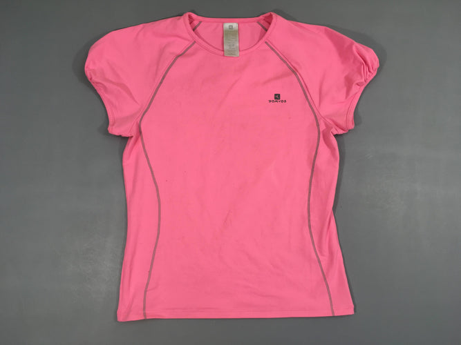 T-shirt m.c de sport rose-bouloché, moins cher chez Petit Kiwi