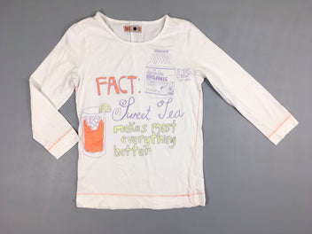 T-shirt manches 3/4 blanc Fact