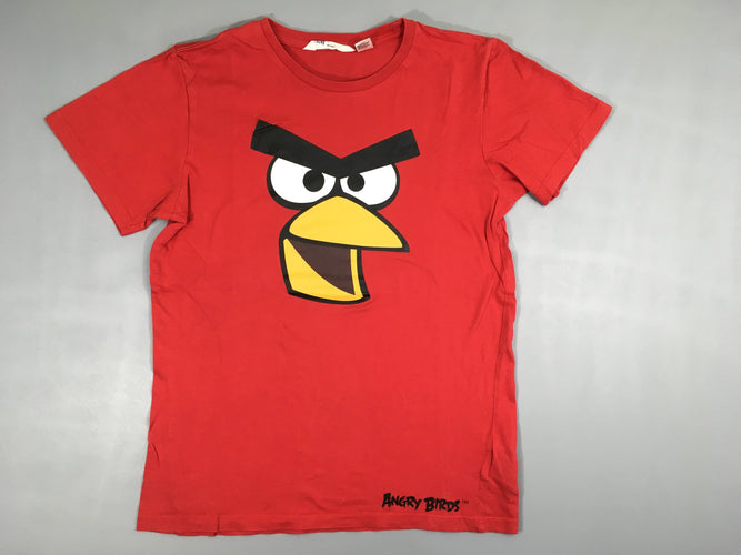 T-shirt m.c rouge Angrayé Bird, moins cher chez Petit Kiwi