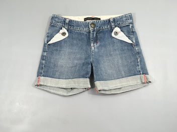 Short jean à revers