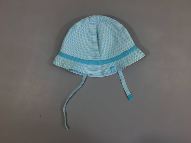 Chapeau rayé bleu/blanc, 43cm, moins cher chez Petit Kiwi