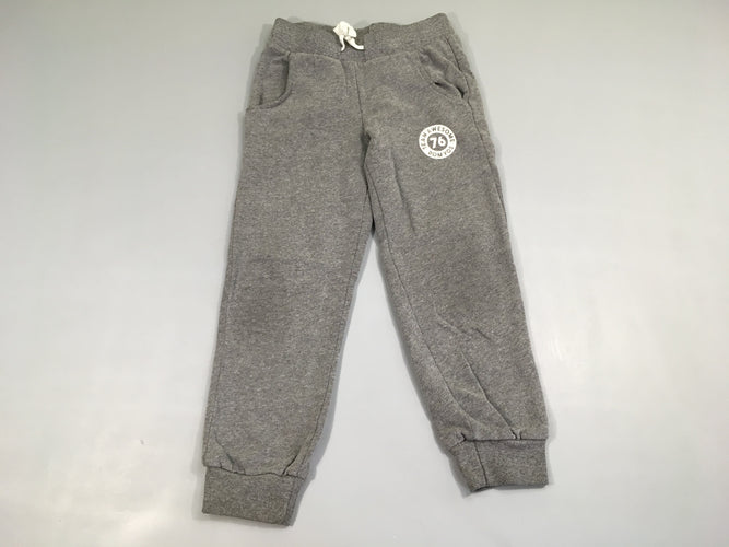 Pantalon de training molleton gris chiné 76, moins cher chez Petit Kiwi