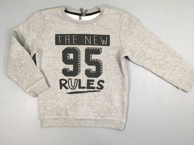 Sweat gris 95-Bouloché, moins cher chez Petit Kiwi