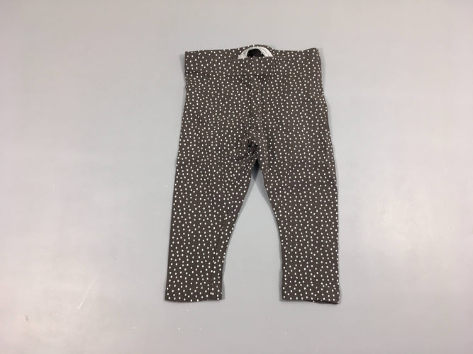 Legging gris foncé pois, moins cher chez Petit Kiwi