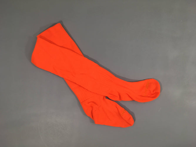 Etat neuf-Chaussettes de foot oranges, moins cher chez Petit Kiwi