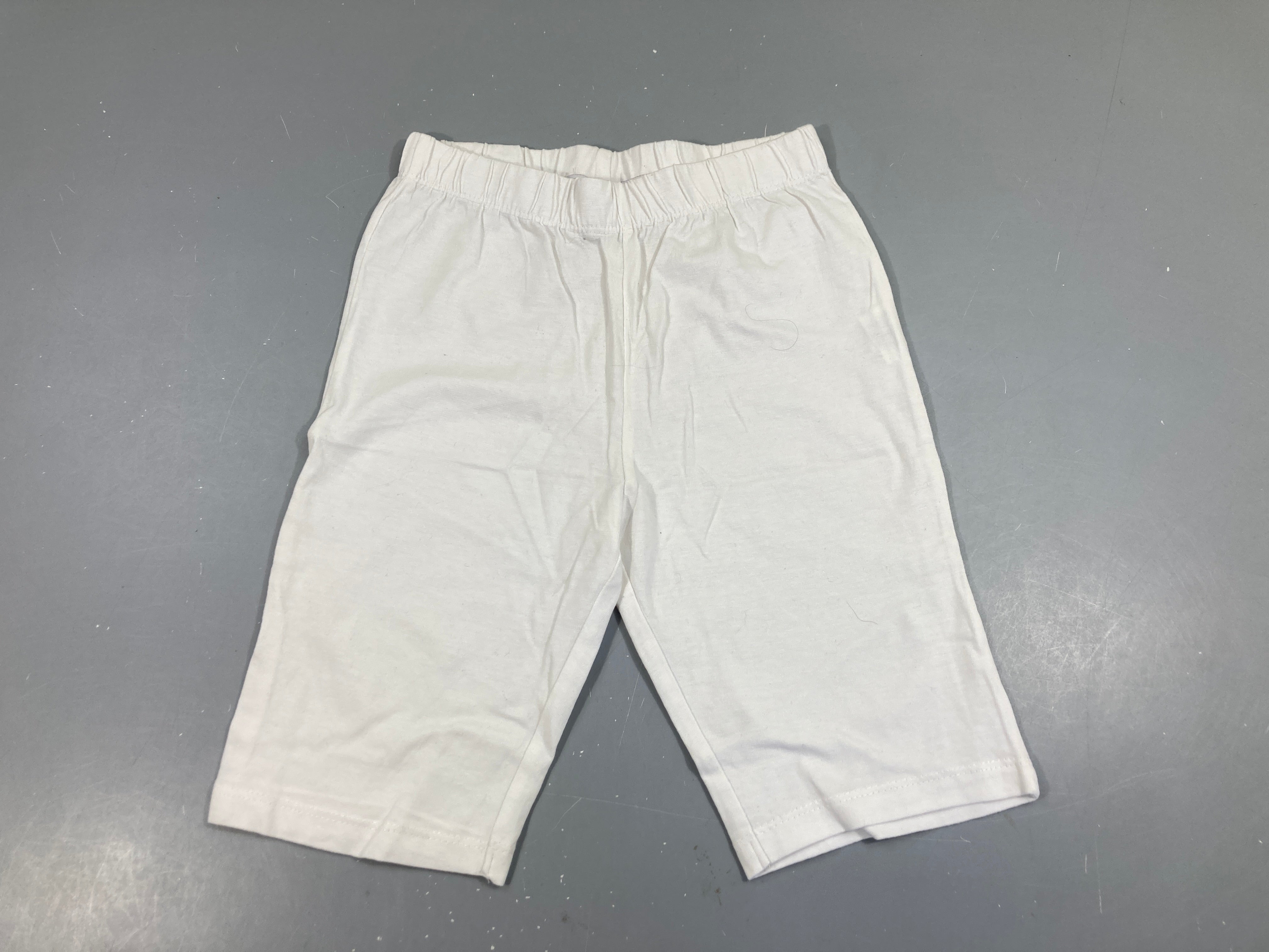 Legging court blanc