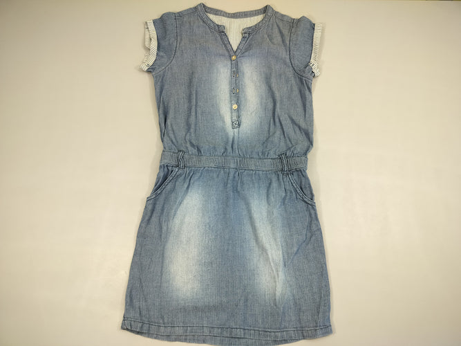 Robe  m.c denim fluide et légère (pas de taille indiquée, estimée 14a), moins cher chez Petit Kiwi