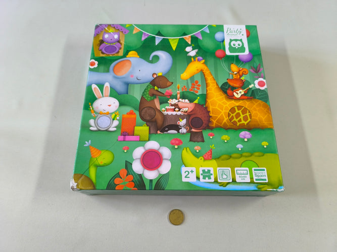 Puzzle géant et à texture 16pcs animaux 2+ - Complet, moins cher chez Petit Kiwi