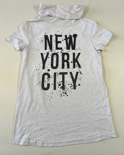 T-shirt m.c col roulé gris chiné "New York City", moins cher chez Petit Kiwi