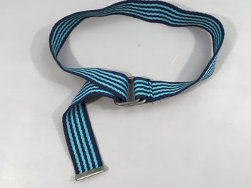 Ceinture bleue rayé turquoise