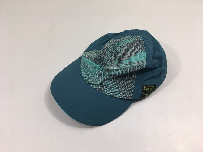 Casquette bleu lignes, moins cher chez Petit Kiwi