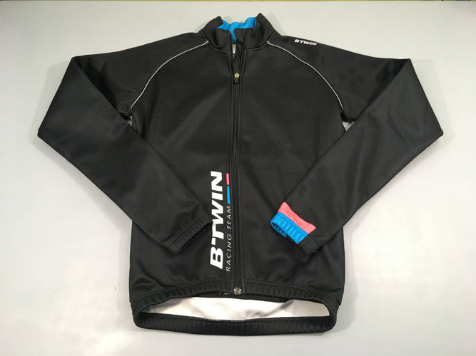 Veste de cyclis.me noire b'twin doublé polar, moins cher chez Petit Kiwi