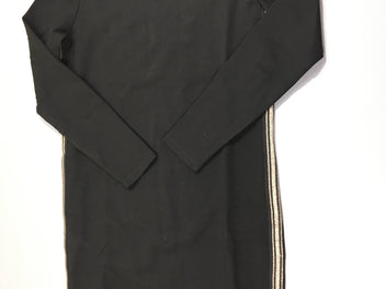 Robe m.l molleton noir liseret argenté