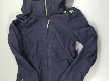 Veste bleu marine doublé polar à capuche, Superdr.y, XS