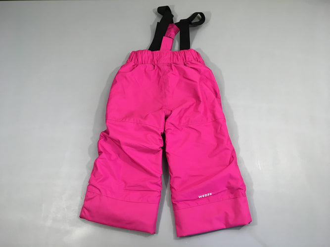 Pantalon de ski fuchsia wed'ze bretelles, moins cher chez Petit Kiwi