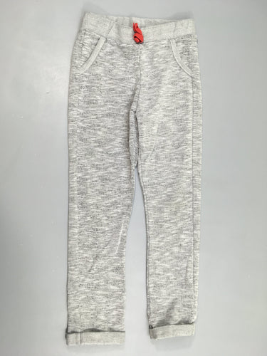 Pantalon de training mailles gris chiné à revers, moins cher chez Petit Kiwi