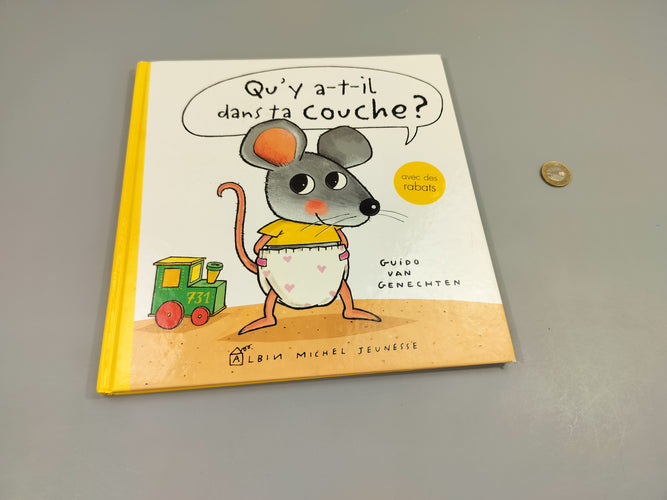 Qu'y a-t-il dans ta couche? (Livre à rabats), moins cher chez Petit Kiwi