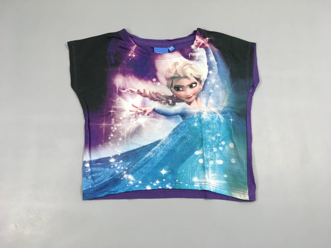 T-shirt m.c mauve Frozen, moins cher chez Petit Kiwi