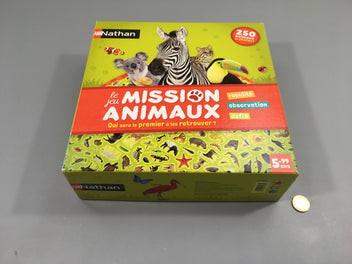 Complet le jeu mission animaux, 5+