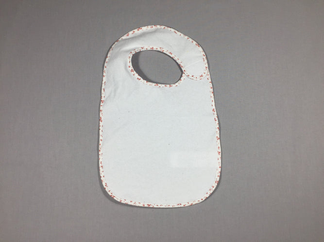 Bavoir éponge blanc - plastifié, moins cher chez Petit Kiwi