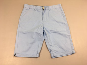 Bermuda chino bleu à revers