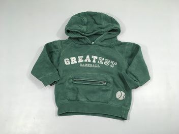 Sweat à capuche vert Greatest Zip