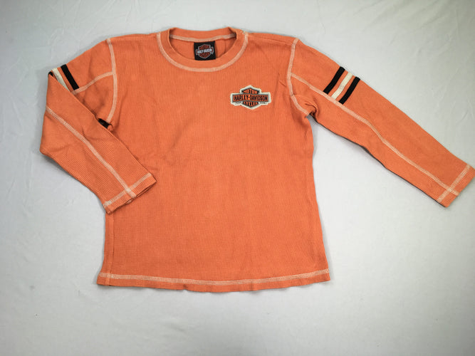 Sweat texturé orange, moins cher chez Petit Kiwi