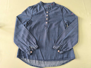 Blouse m.l couleur jean 5 boutons blancs