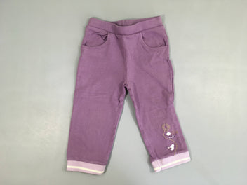 Pantalon de training lilas -bouloché oiseau bas