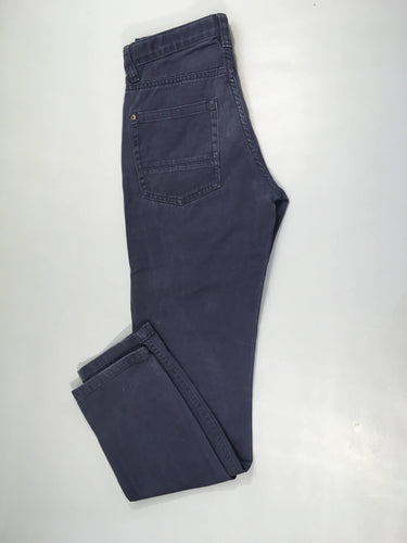 Pantalon bleu foncé, moins cher chez Petit Kiwi