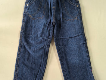 Jeans bleu taille élastique