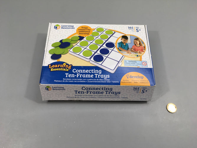 Complet Learning essentials connecting ten-frame trays, 5+, moins cher chez Petit Kiwi