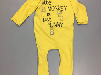 Pyjama jersey jaune singes