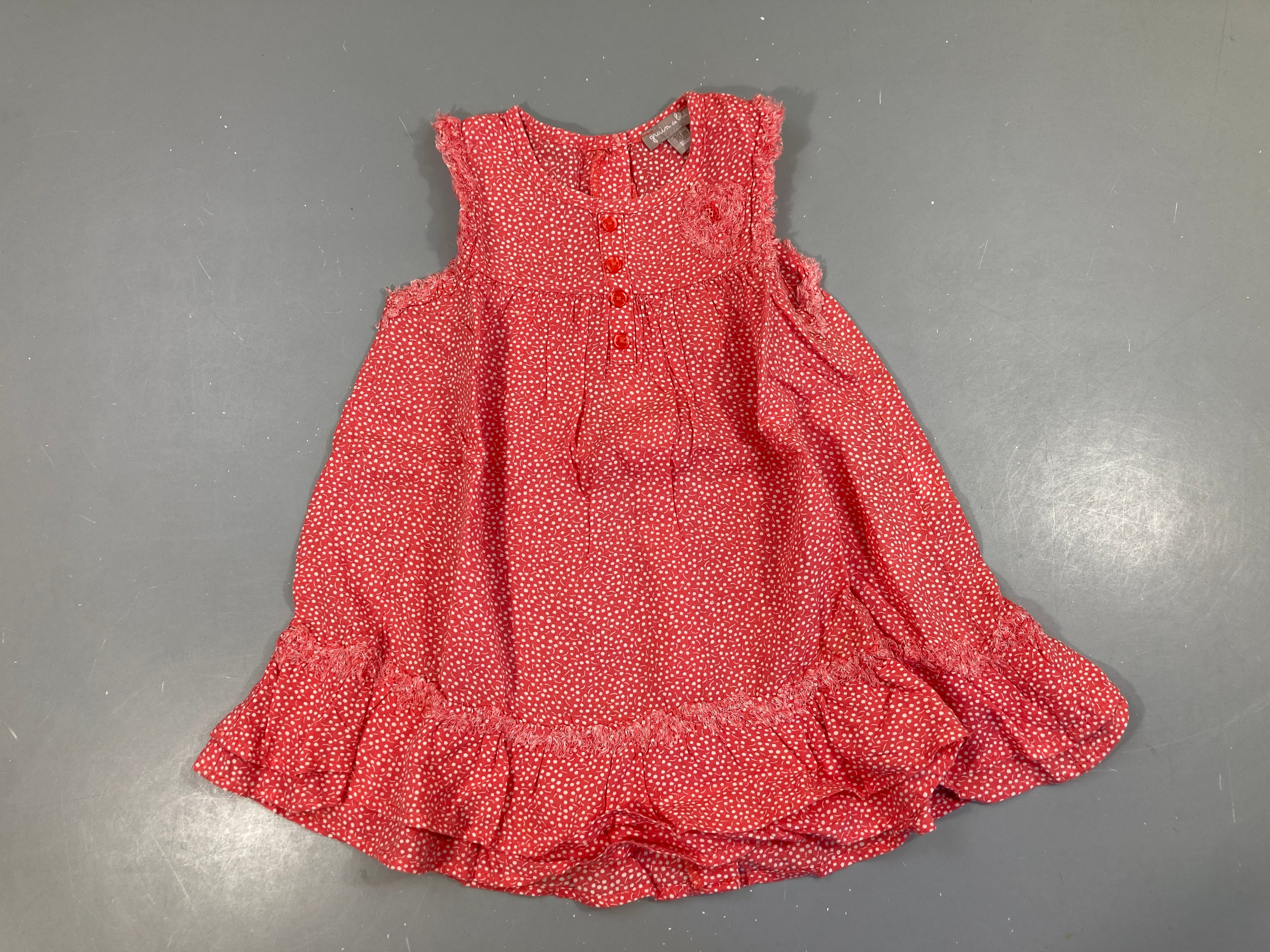 Robe s.m corail pois