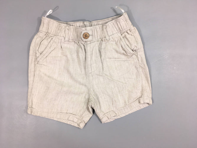 Short coton beige, moins cher chez Petit Kiwi