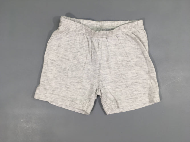 2 shorts jersey bleu/gris chiné, moins cher chez Petit Kiwi